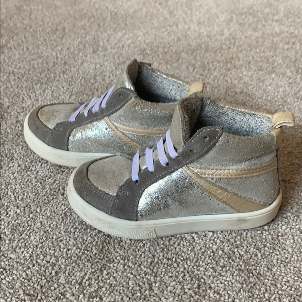 Girls Freshly Picked sparkle high top size 8